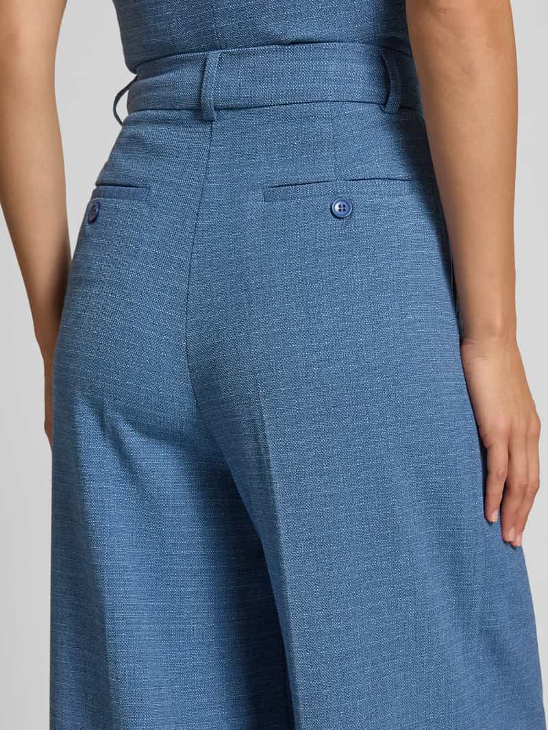 Rich & Royal Stoffen broek met bandplooien