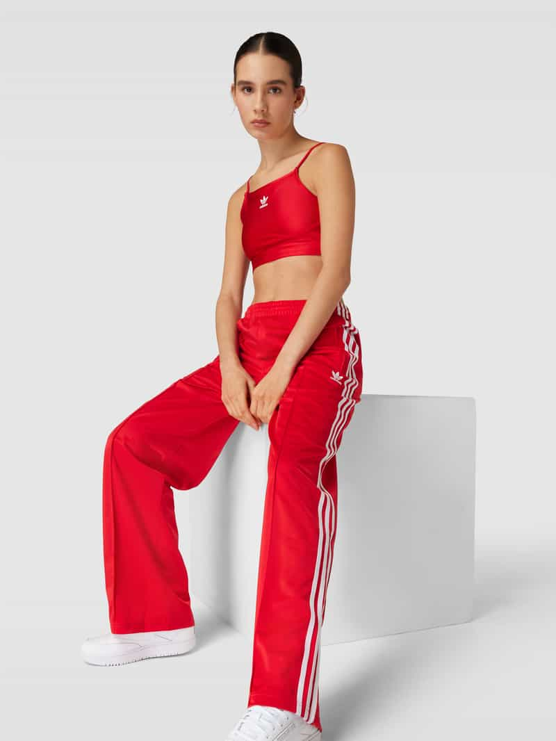 adidas Originals Regular fit sweatpants met contraststrepen model 'FIREBIRD'