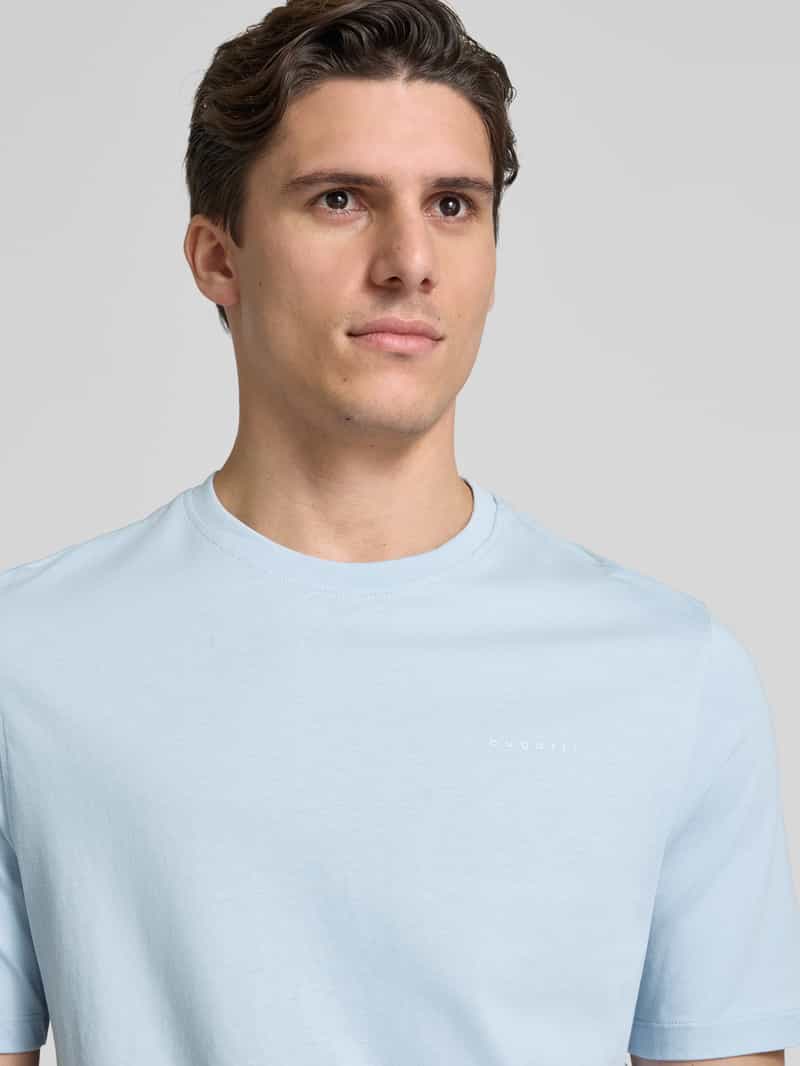 Bugatti T-shirt met labelprint