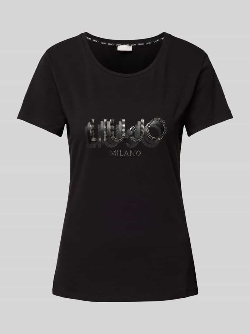 LIU JO SPORT T-shirt met strass-steentjes