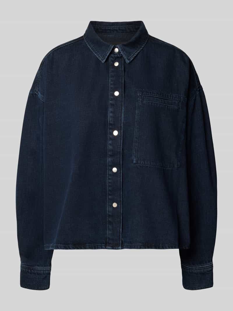relaxed fit jeansblouse van puur katoen model 'NALAANI'
