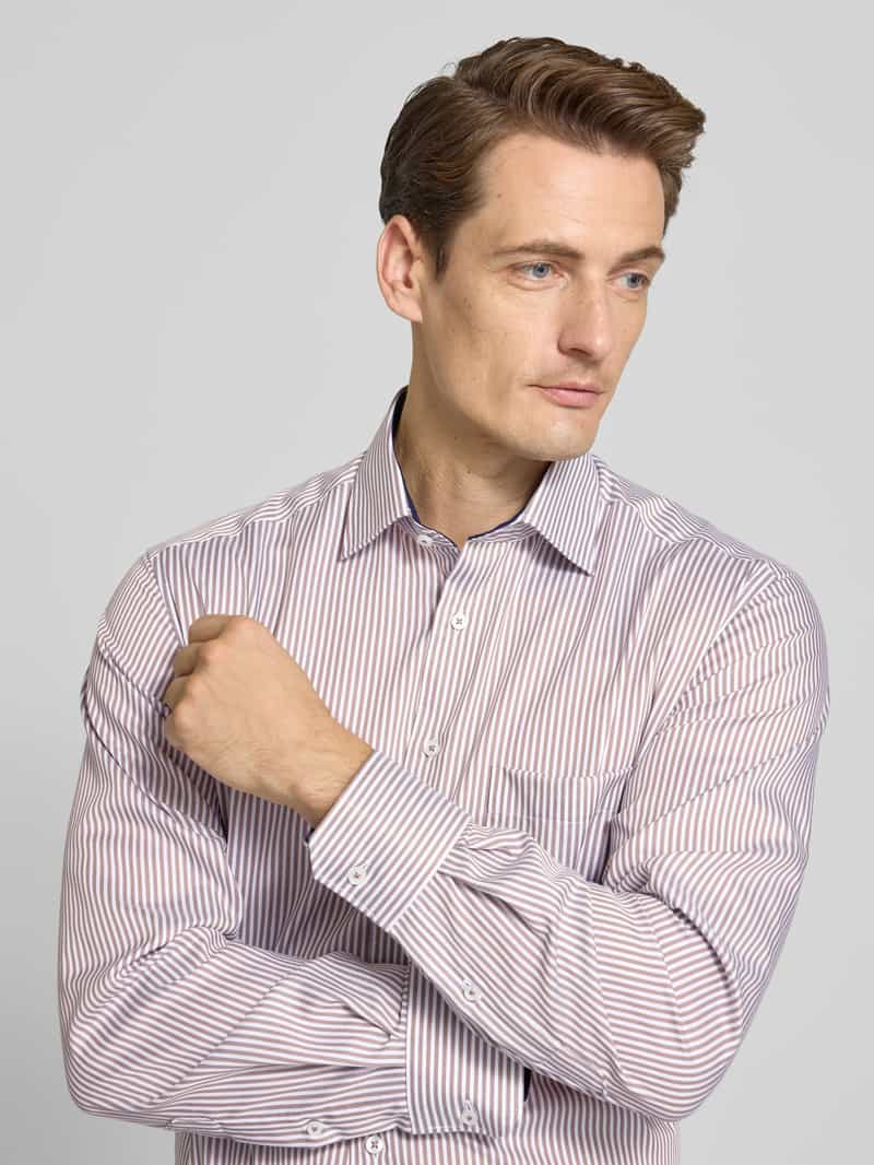 Eterna Comfort fit zakelijk overhemd met knoopsluiting