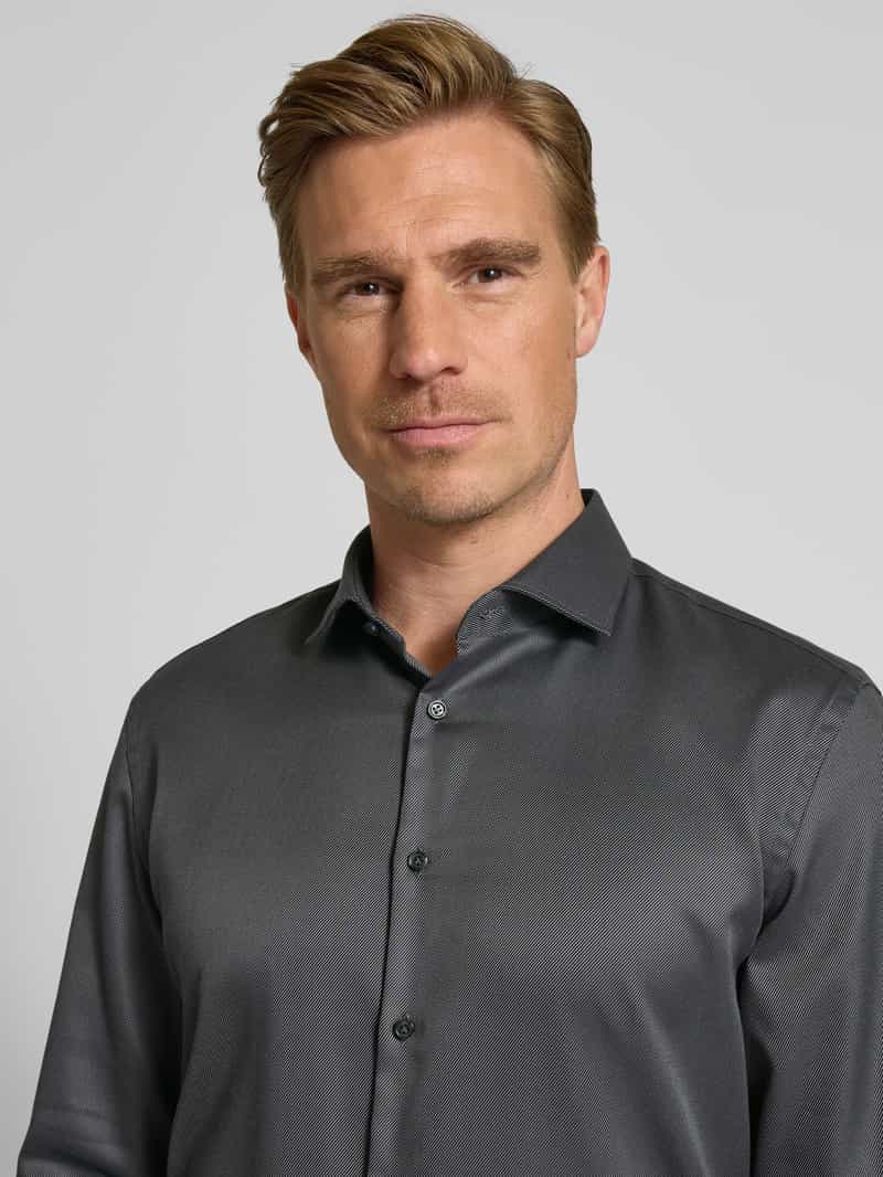 Jake*s Slim fit zakelijk overhemd van premium kwaliteit