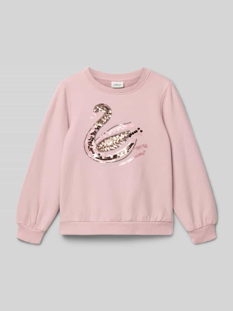 s.Oliver RED LABEL Regular fit sweatshirt van katoenmix