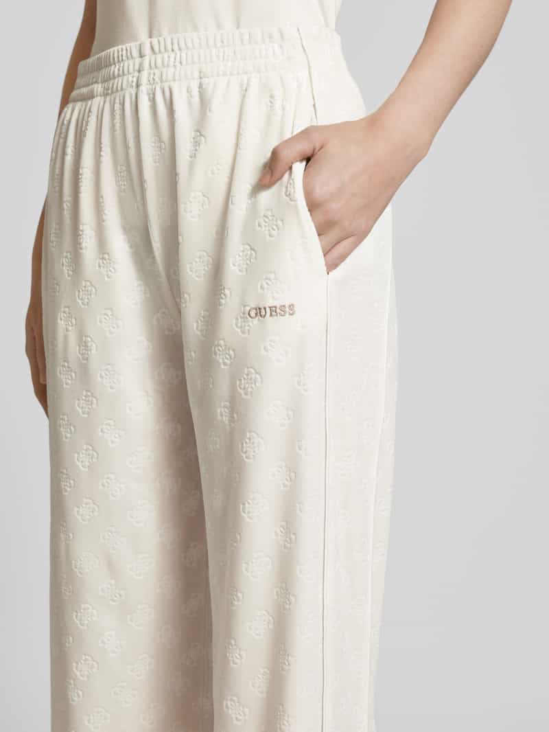 Guess Activewear Straight fit sweatpants met labelstitching model 'KRISSY'
