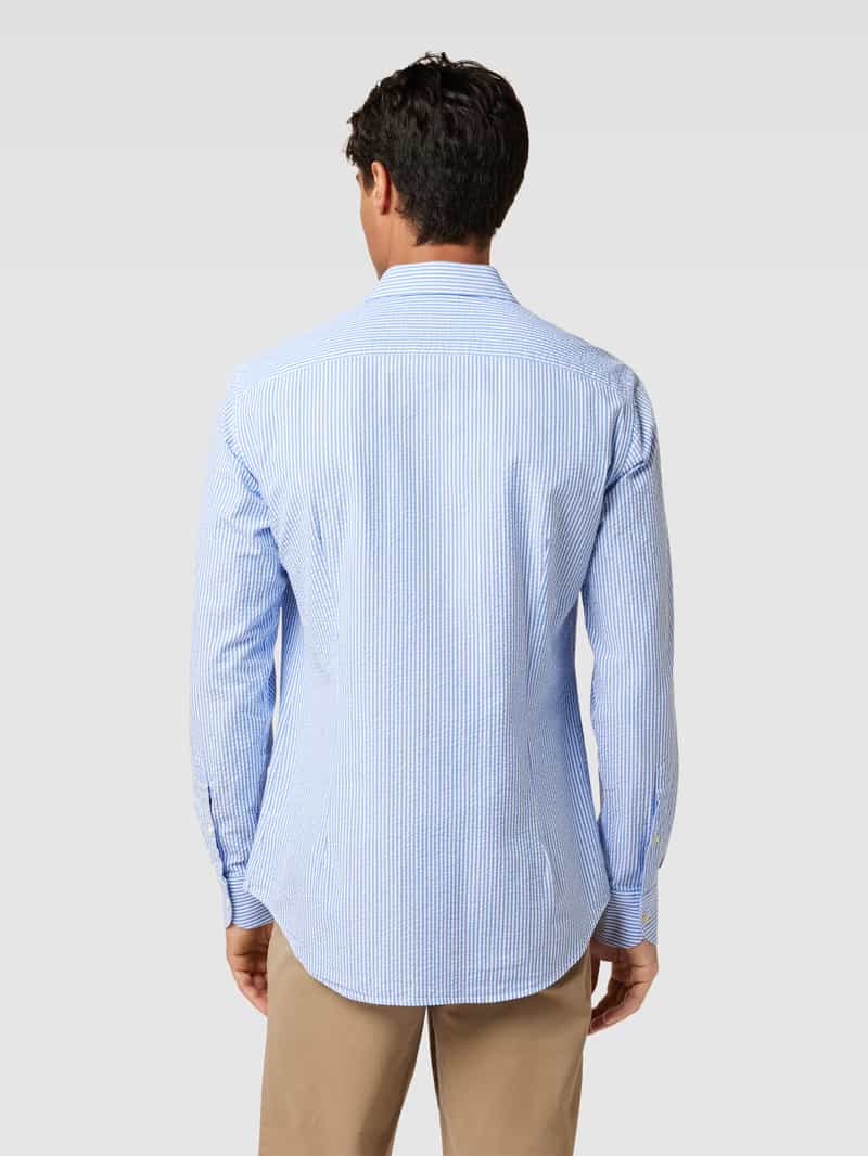 Slim fit vrijetijdsoverhemd met kentkraag, model 'PAMPLONA' MC2 Saint Barth