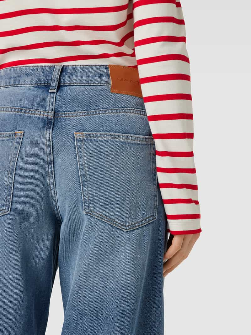 Gant Wide fit jeans met labeldetails