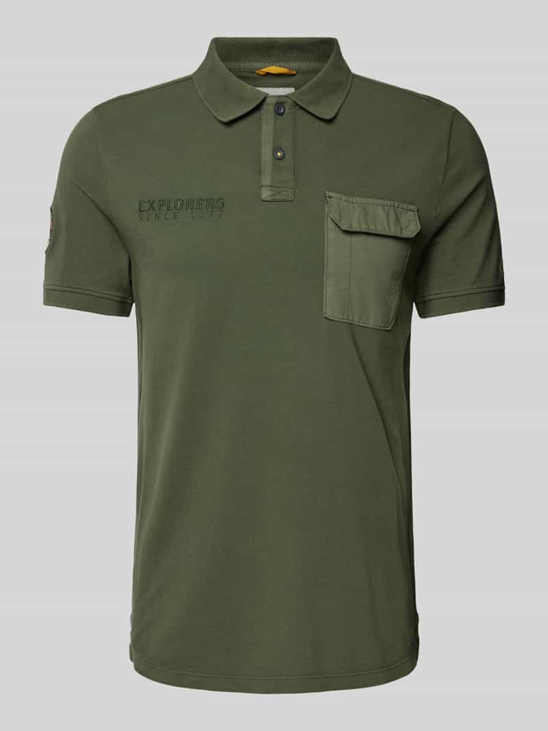 camel active Poloshirt met labelstitching