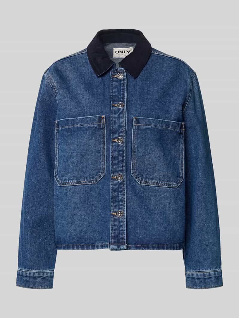 Oversized spijkerjack van katoenmix model 'CASSIE'