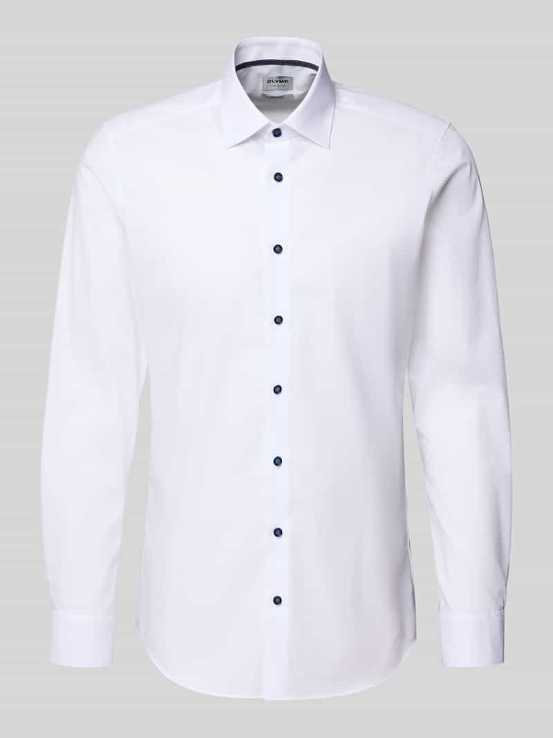 OLYMP Level Five Slim fit zakelijk overhemd met kentkraag