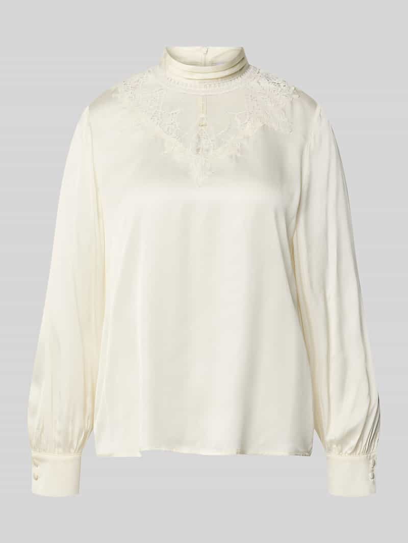 Jake*s Collection Regular fit blouse met lange mouwen van pure viscose