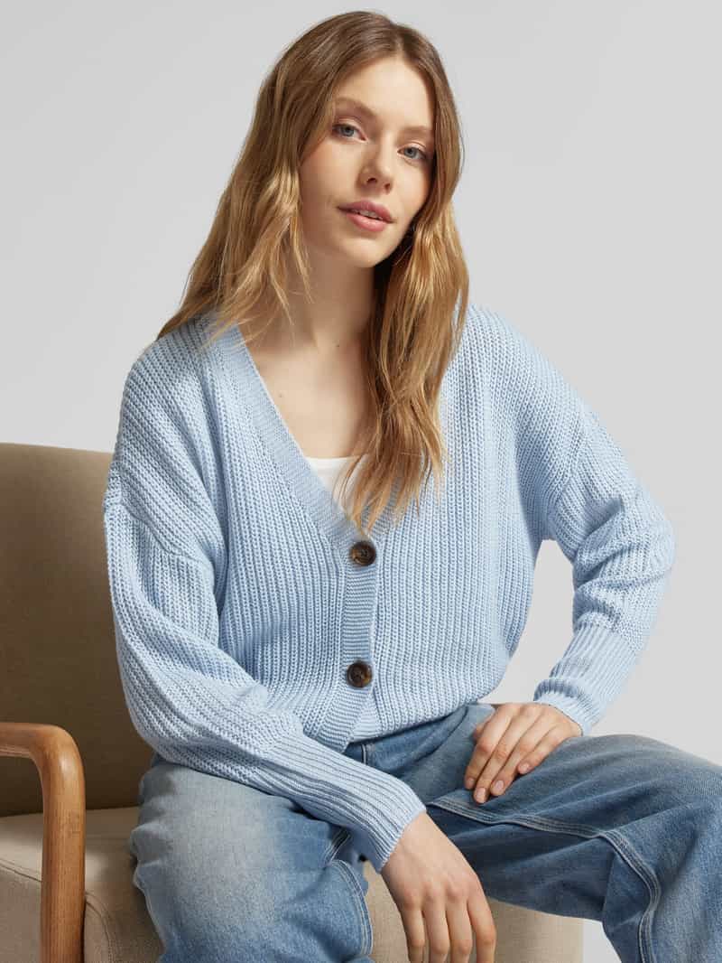 Vero Moda Regular fit gebreid jack met ballonmouwen model 'LEA'