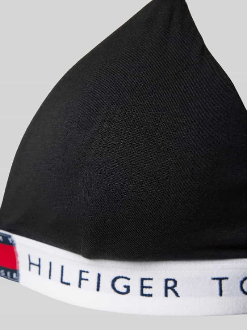 Tommy Hilfiger Triangelbeha met elastische band met label model 'TH HERITAGE'