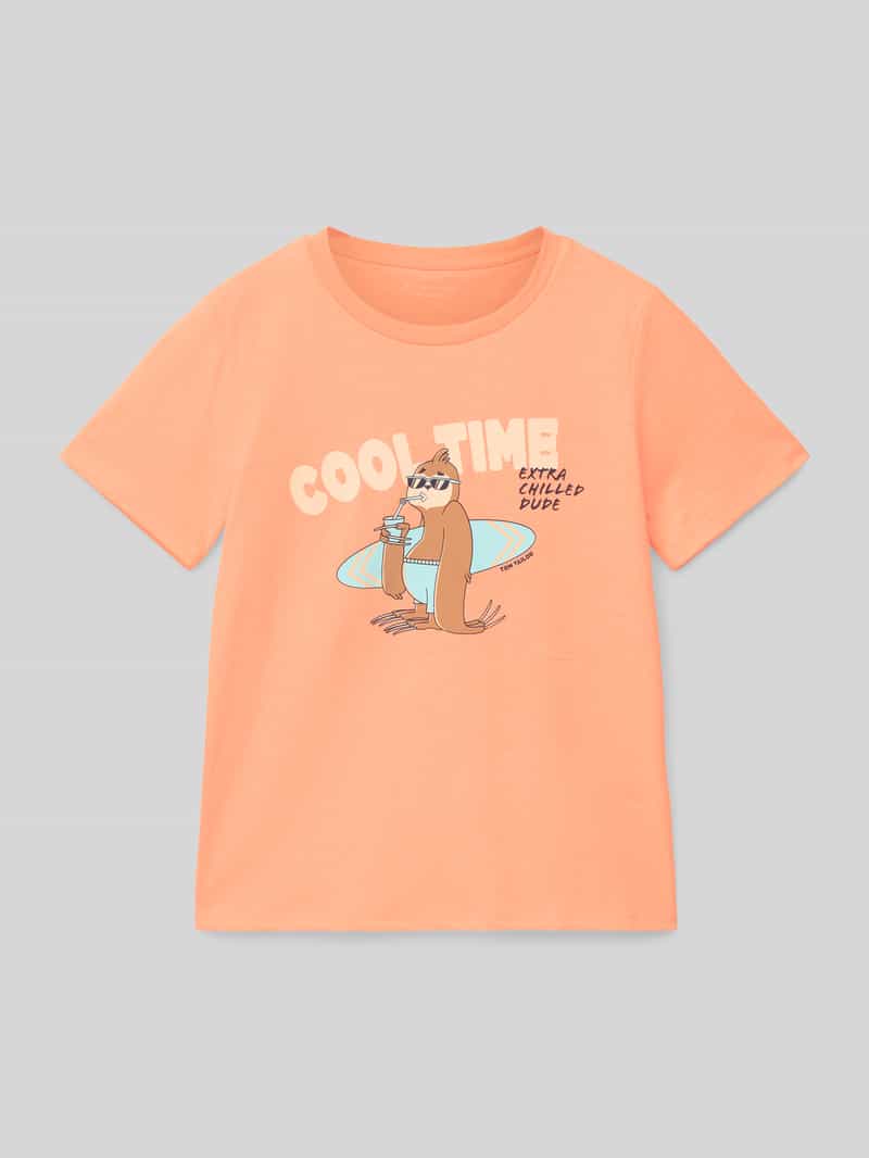 Tom Tailor Regular fit T-shirt met motiefprint