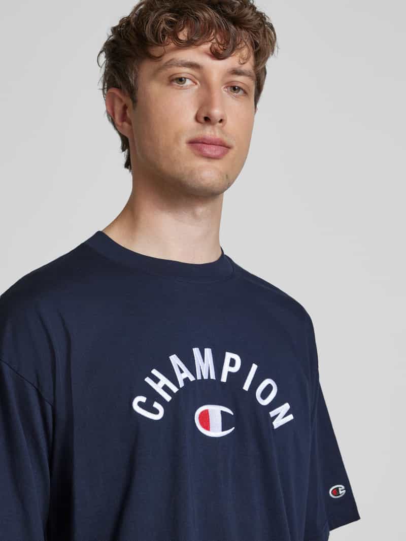 Champion Relaxed fit T-shirt met labelstitching