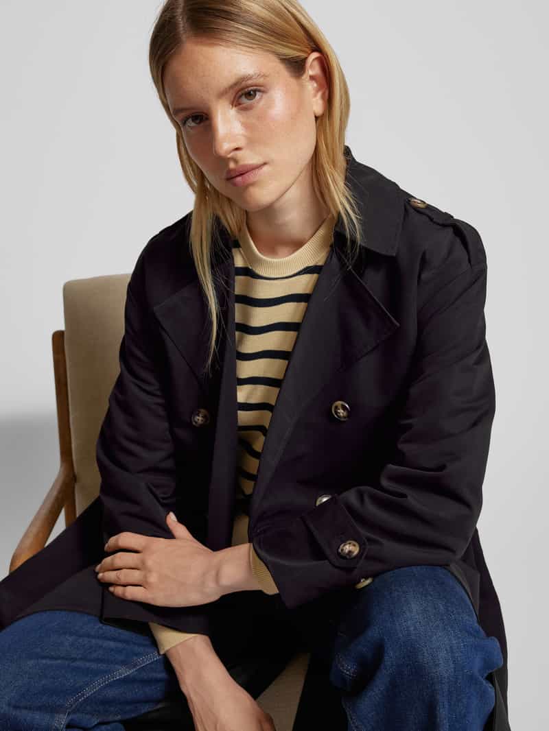 Vero Moda Trenchcoat met riem en schouderpatten