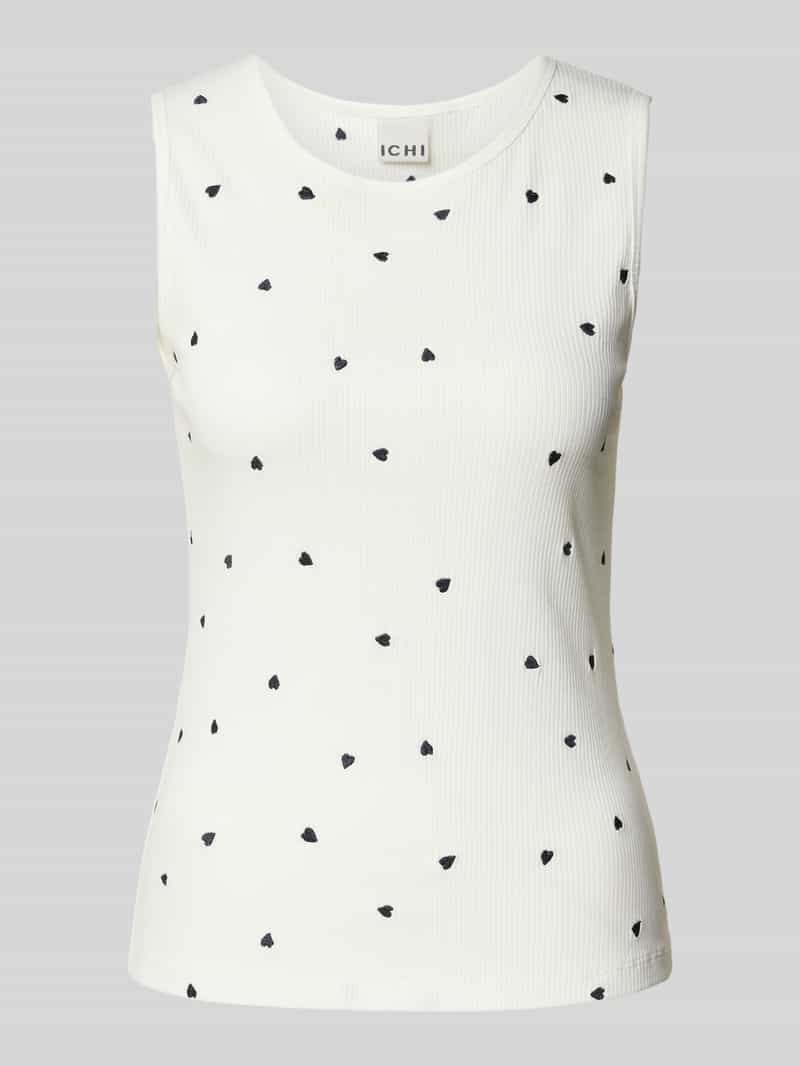 Ichi Top met bandjes in riblook model 'PALMA'