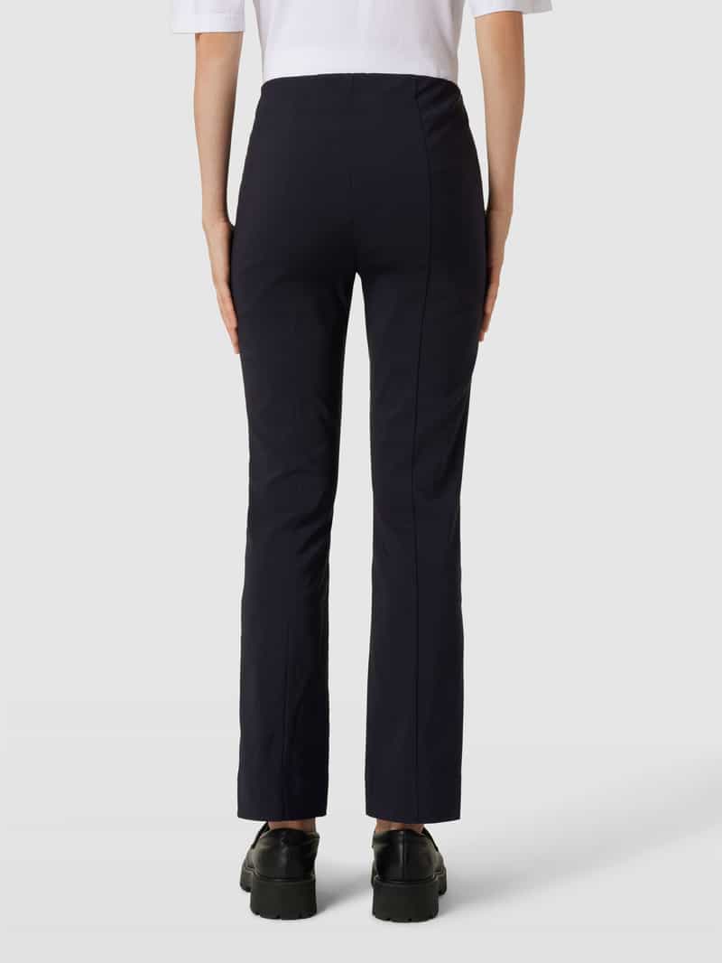 Stoffen broek met bandplooien, model 'INA' STEHMANN