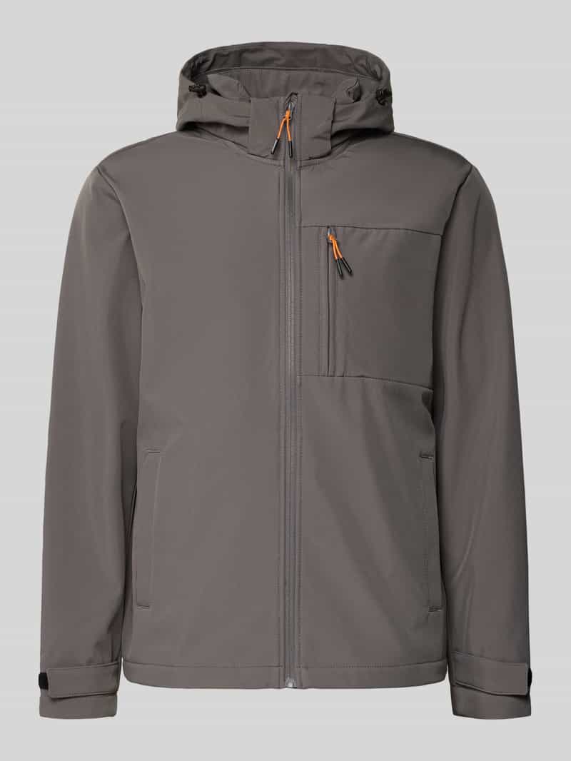 jack & jones Softshell-jack met borstzak en mouwtrensjes