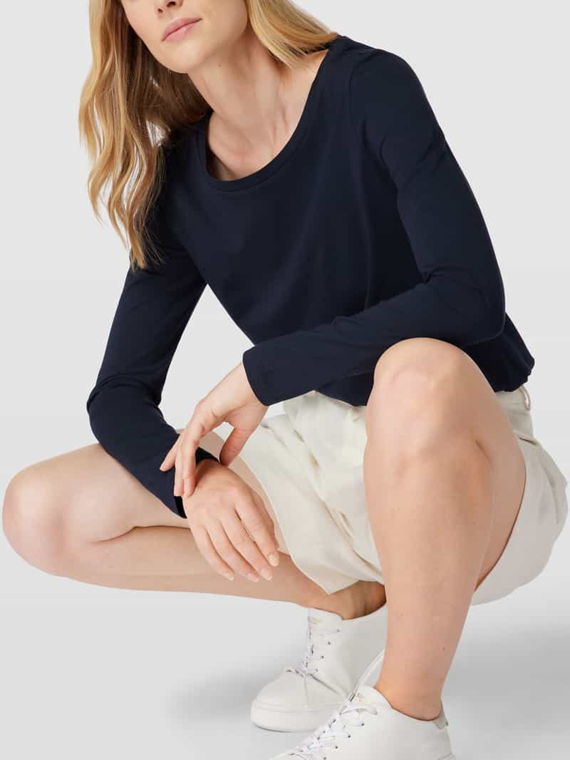 Marc O'Polo Shirt met lange mouwen van katoen met logodetail