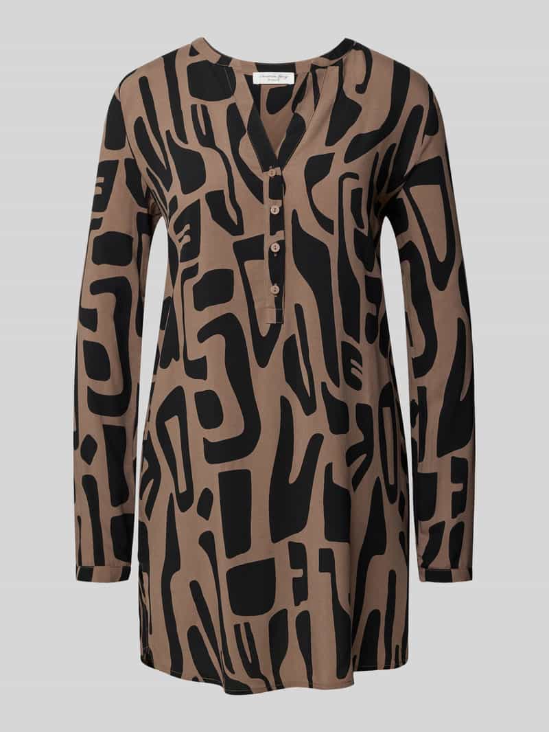 Christian Berg Woman Lange blouse met V-hals