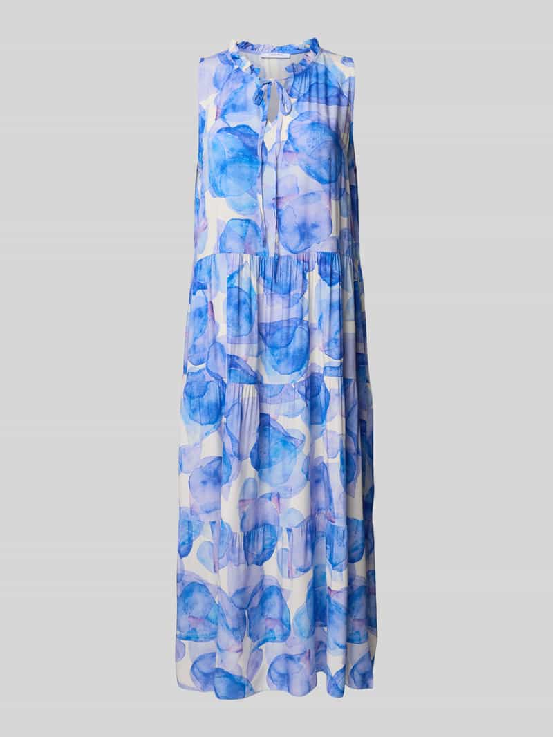 ZABAIONE Midi-jurk van viscose in laagjeslook
