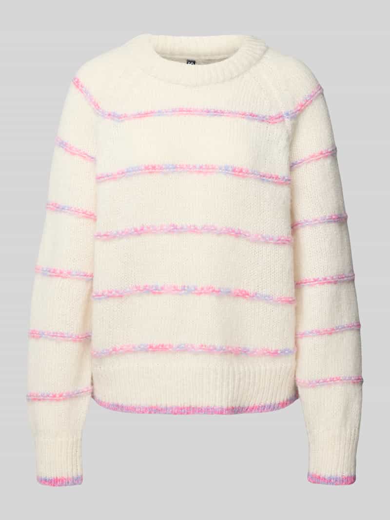 Pieces Regular fit gebreide pullover met raglanmouwen model 'NELIA'