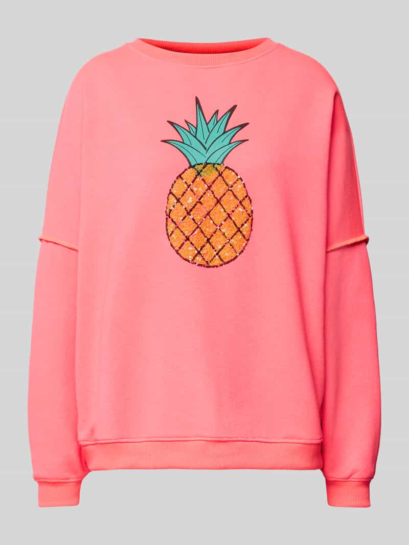 Oversized sweatshirt met Pailletten