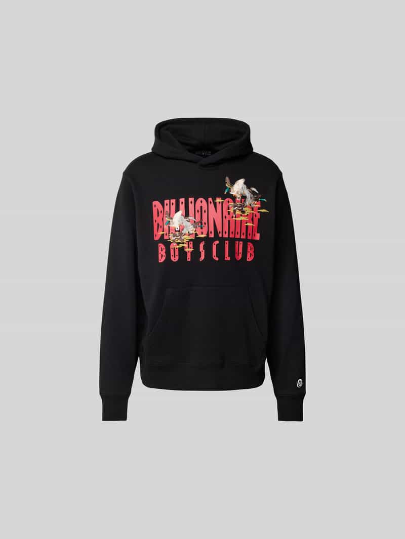 hoodie met labelprint
