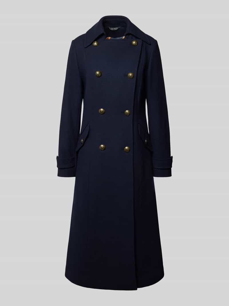 Lauren Ralph Lauren Lange jas van wolmix met mouwtrensjes
