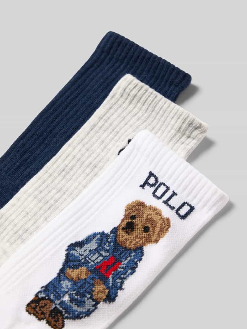 Polo Ralph Lauren Sokken met logostitching in een set van 3 paar model 'Americana'