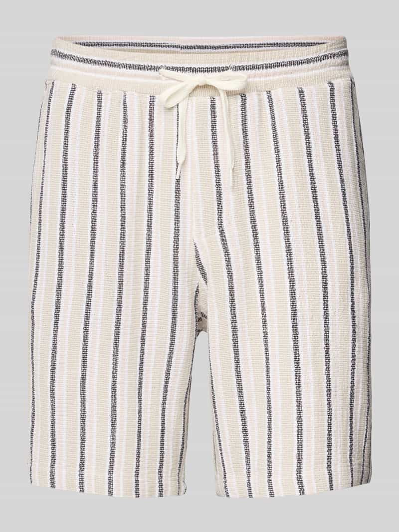 jack & jones Regular fit korte broek met structuurmotief model 'JAIDEN COBA'