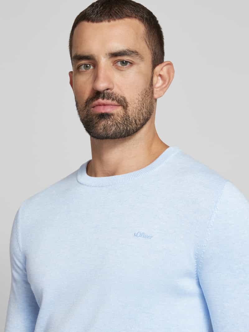s.Oliver RED LABEL Regular fit gebreide pullover van zuiver katoen