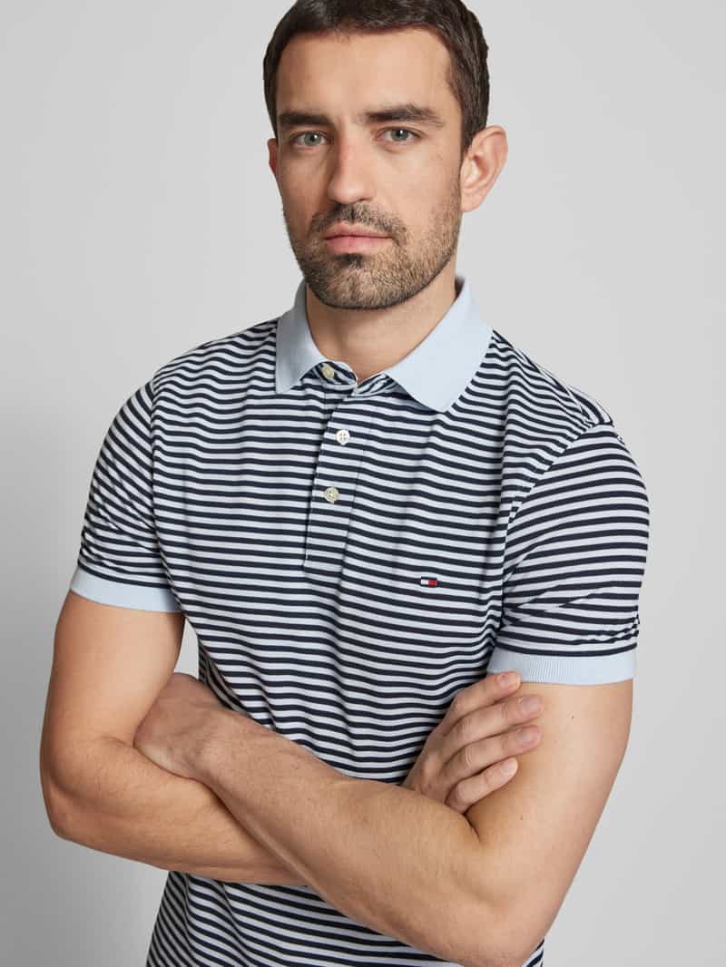 Tommy Hilfiger Slim fit poloshirt met logostitching model '1985'