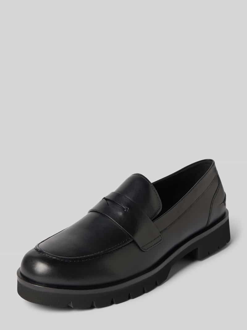Högl Loafers van leer met profielzool