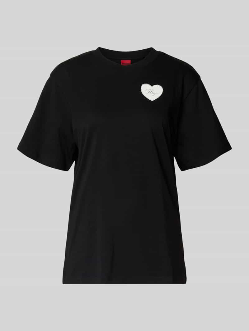 HUGO Regular fit T-shirt van puur katoen model 'VINTAGE TEE'