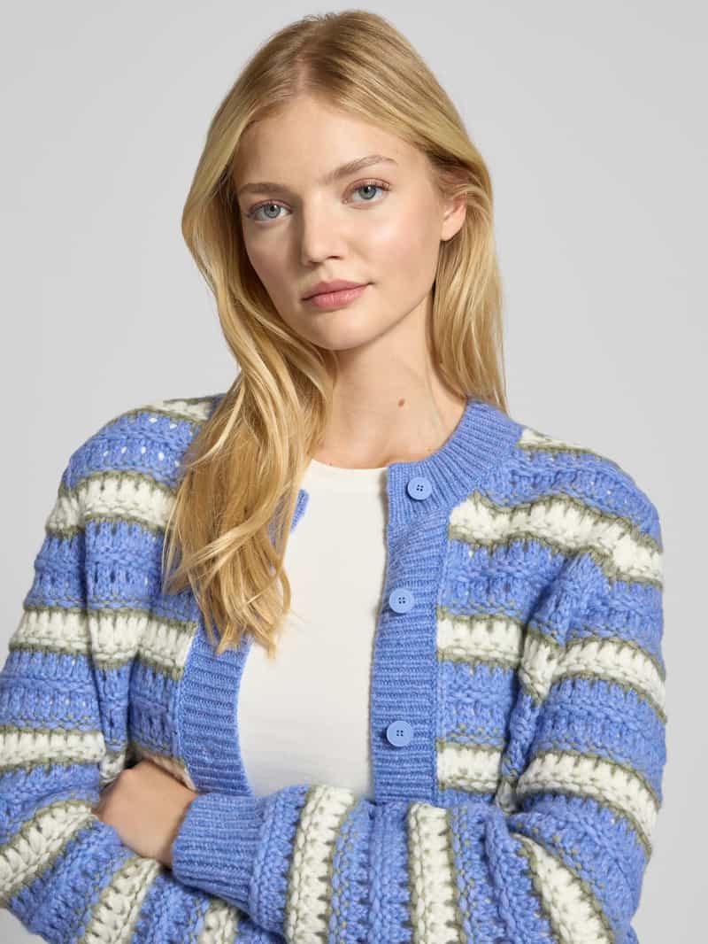 Marc O'Polo DENIM Regular fit cardigan van scheerwolmix