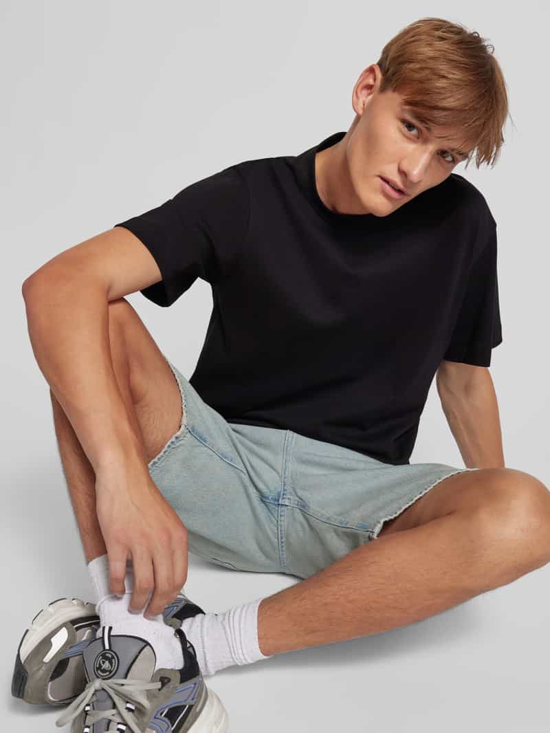 jack & jones T-shirt met labeldetail model 'EURBAN EDGE'
