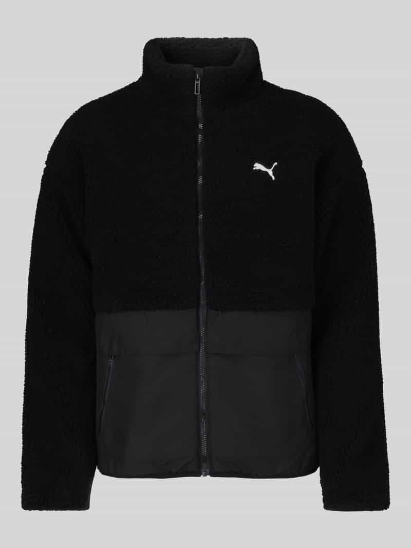 PUMA Performance relaxed fit teddyjack met opstaande kraag