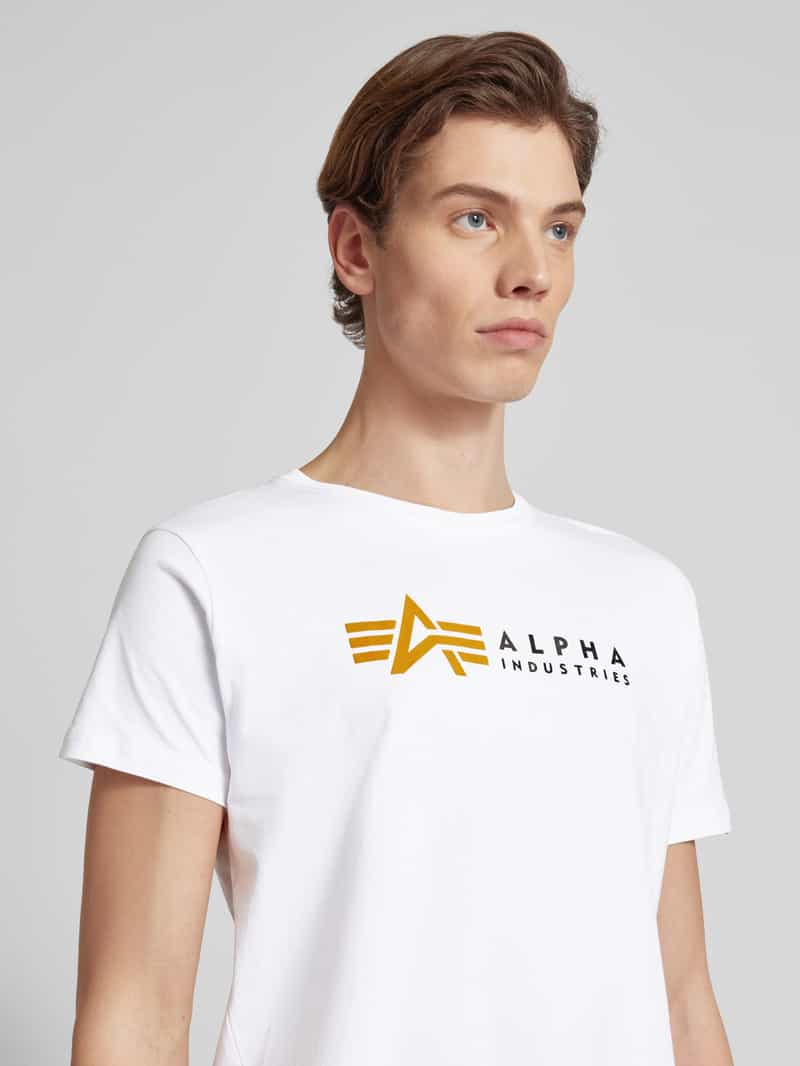 alpha industries T-shirt met labelprint