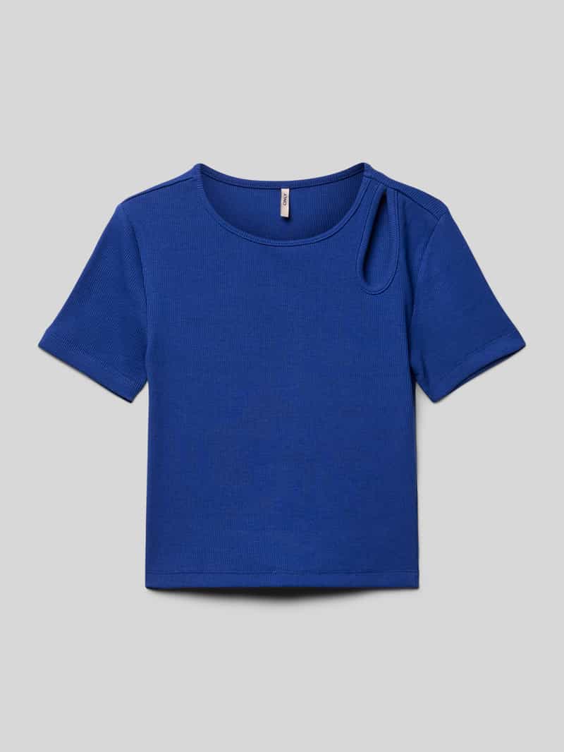 Only Slim fit T-shirt van katoenmix model 'NESSA LIFE'