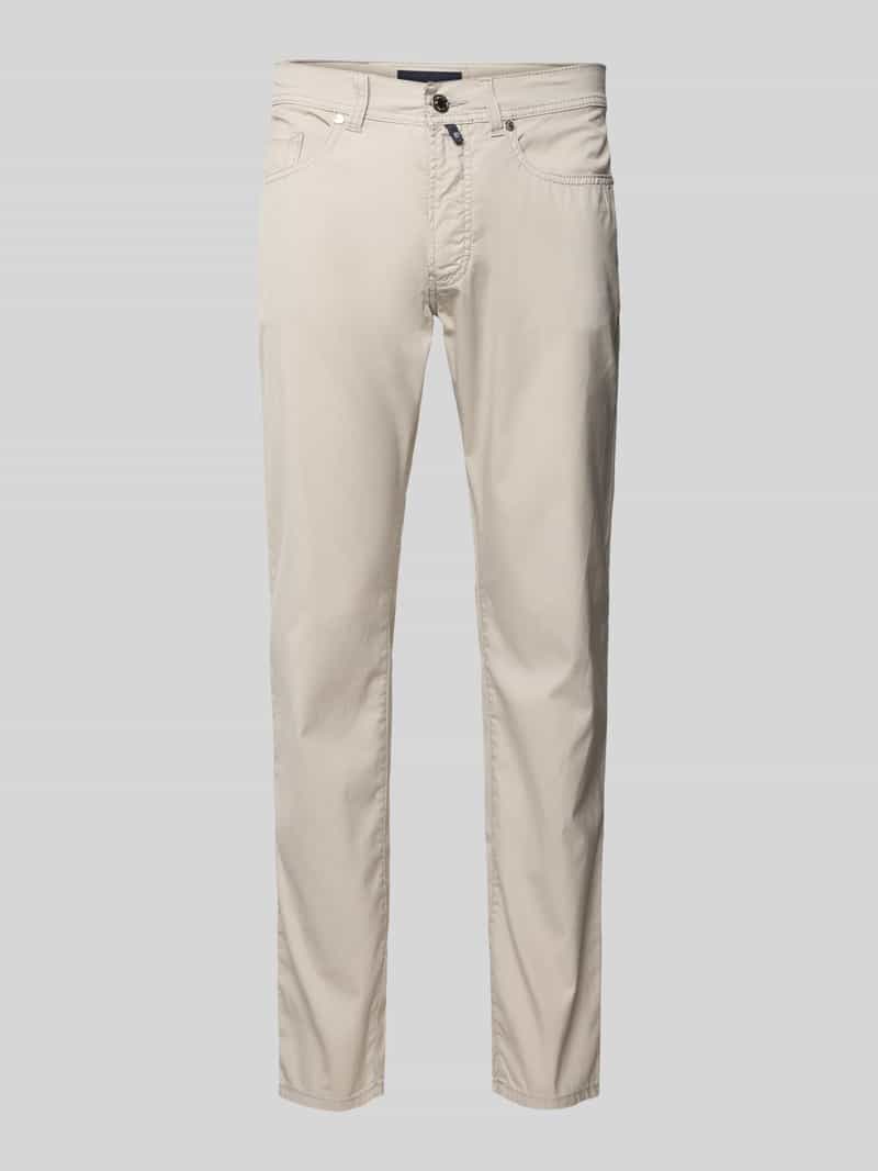 Pierre Cardin Tapered fit chino met structuurmotief model 'Lyon'