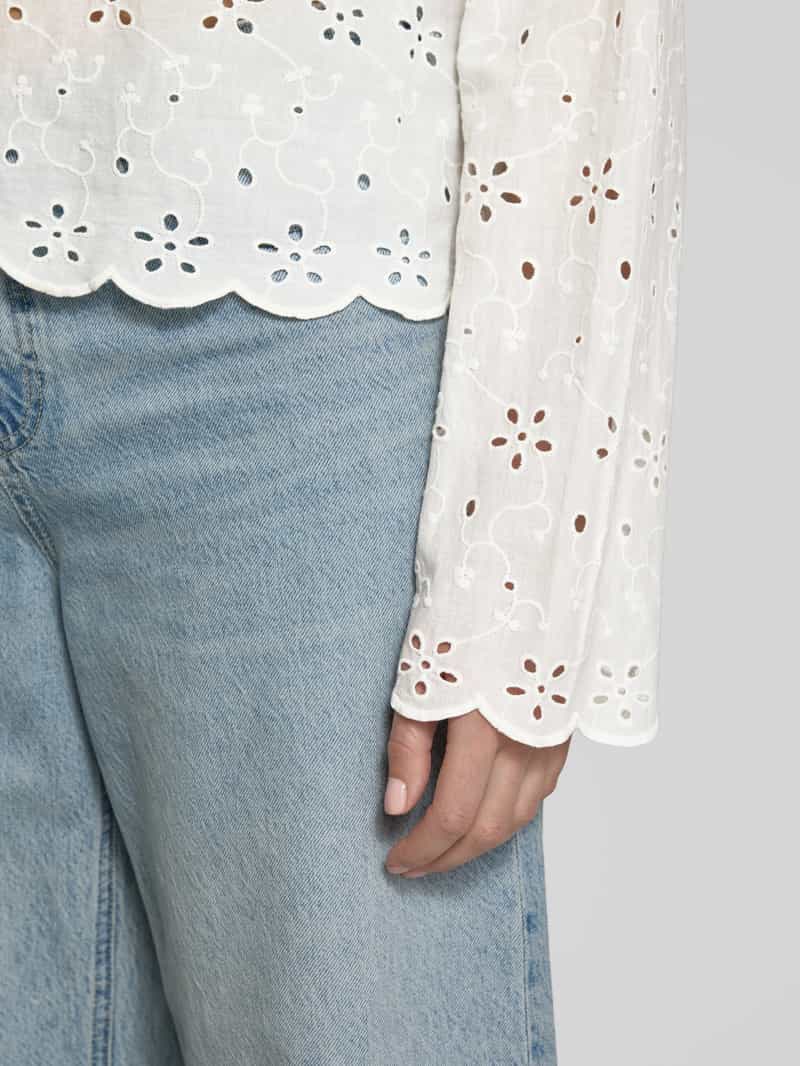 Pieces Loose fit blouseshirt van puur katoen model 'TARMORINE'