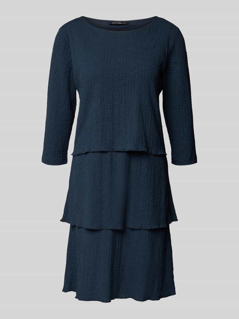 regular fit mini-jurk met structuurpatroon