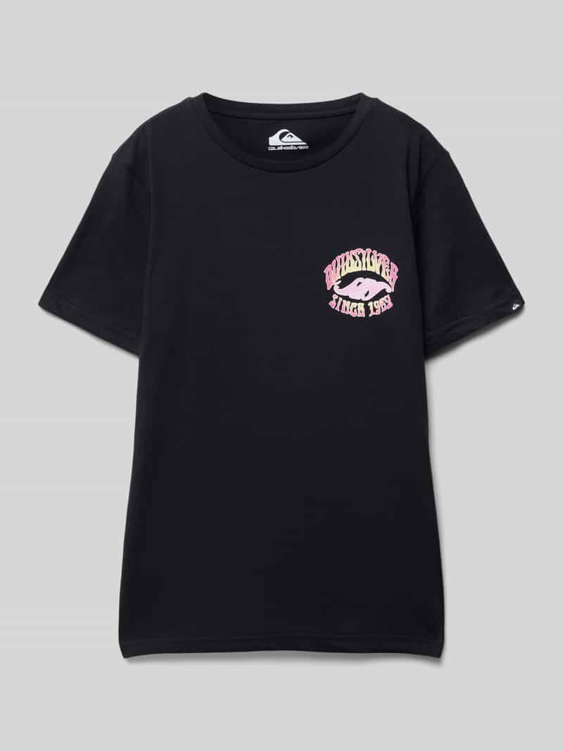 Quiksilver T-shirt met motiefprint model 'TIMES UP'