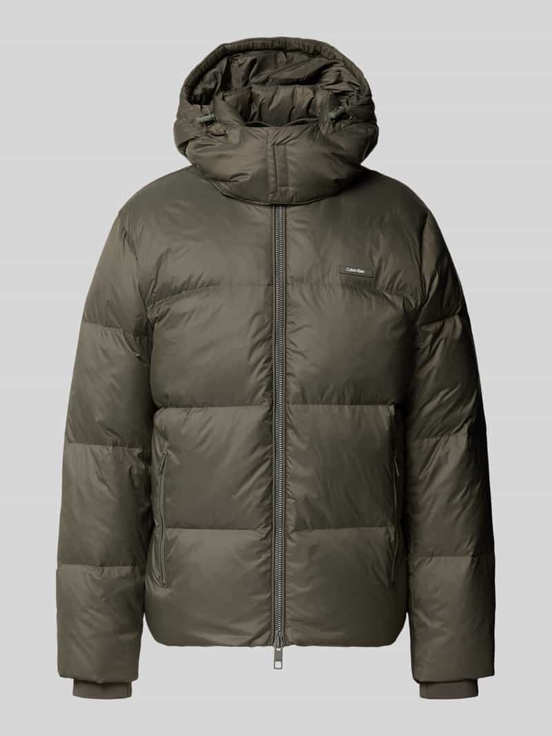 CK Calvin Klein Regular fit donsjack met afneembare capuchon