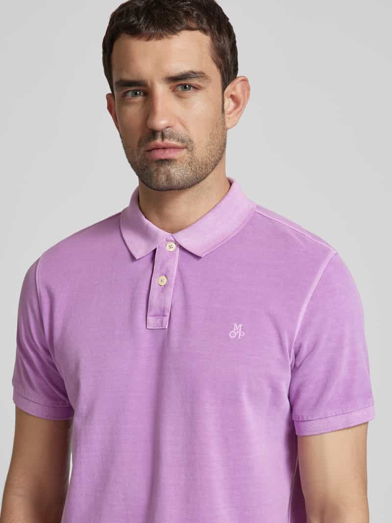 Marc O'Polo Poloshirt met labelstitching