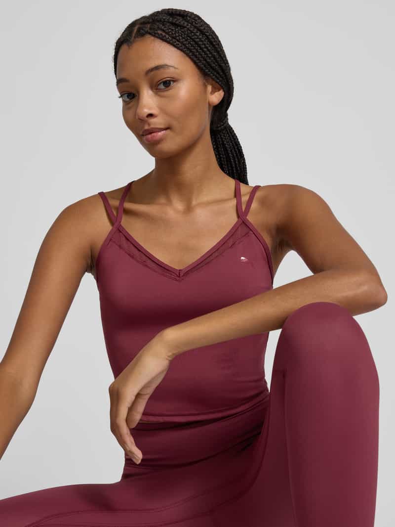 Puma Top met spaghettibandjes en logoprint