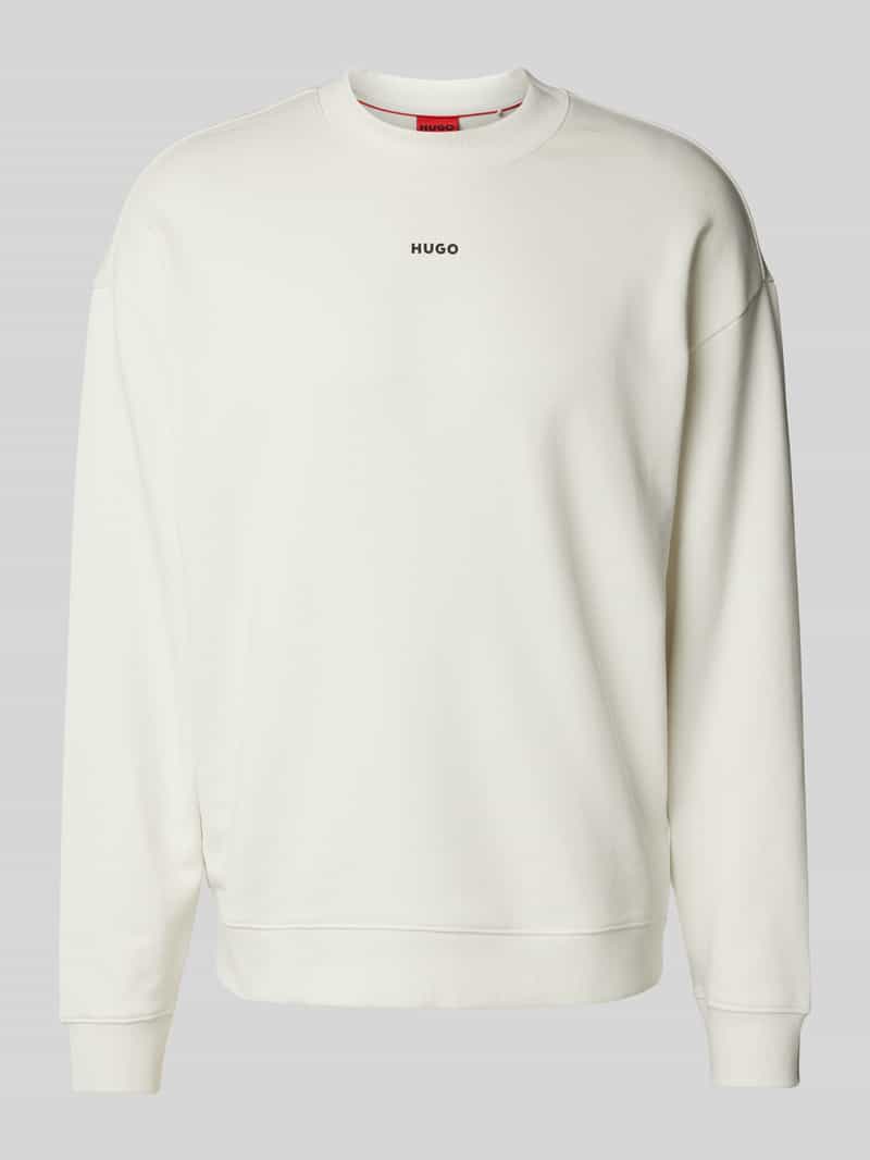 HUGO Oversized sweatshirt met labelprint model 'Dapocrew'