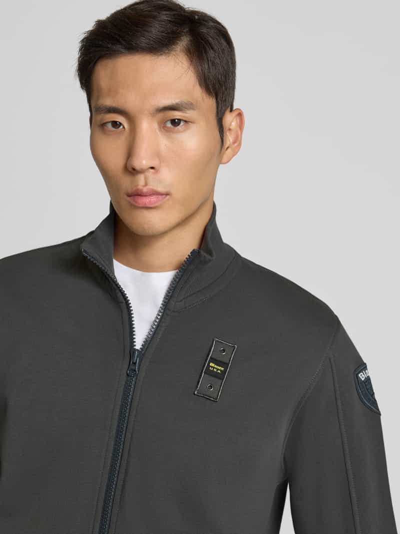 Blauer Usa Sweatjack met opstaande kraag model 'CITY'